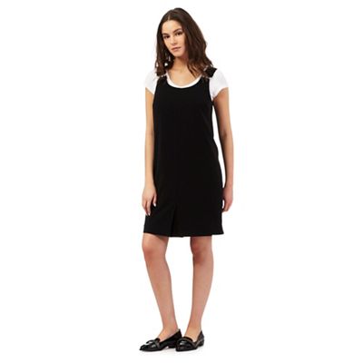 Preen/EDITION Black dungaree dress